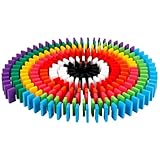 HANABASS 120 Stück Domino Bausteinset 12 Farbig Pädagogisches Lernspielzeug für Erwachsene Kreatives Denk und Balancespiel