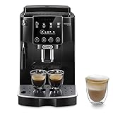 De'Longhi Magnifica Start ECAM222.20.B, Kaffeevollautomat mit Milchaufschäumdüse, für Cappuccino, mit Espresso-Direktwahltase und 2x Espresso Funktion, 13-stufiges Kegelmahlwerk, 1450 W, Schwarz