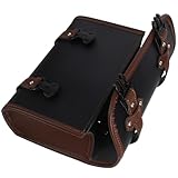 YARNOW Motorrad Satteltasche PU Leder Organizer Robuste Lenkertasche Erweiterte Stauraum Seitentasche für Motorrad Zubehör Transport