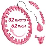 Infinity Gewichteter Reifen mit 32 Gliedern (157 cm), gewichteter Hula-Hoop-Reifen für Erwachsene, Gewichtsverlust, Infinity-Fitness-Reifen, Übergröße, für Damen, intelligentes Trainingsgerät