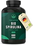 Bio Spirulina Presslinge – 600 Tabletten (500 mg) –...