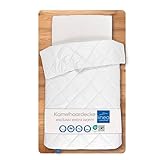 LINEA by böhmerwald Exclusive Kamelhaardecke extrawarm, 100% Kamelhaar, weiß, 135 x 200 cm