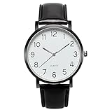 Uhren Herren Armbanduhr Quarz Uhr Herrenuhr Quarzuhr Sportuhr Outdooruhr Watch für Männer 2022 Herren Mode Militär Uhren Luxury Einfache Geschäfts Mode Leder Quarz Armbanduhr Unisex