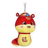 CONGARTENO Chinesisches Neujahr Plüsch Schlange Maskottchen Jahr der Schlange Stofftier Glückssymbol Dekoration Weiches Kuscheltier