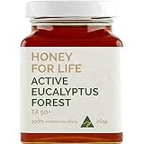 Honey for Life Eukalyptus Honig TA50+ ~ 3x stärker als Manuka Honig 550 MGO (= MGO 1600+) | Westaustralien Rohhonig, Zertifiziert im Glas | Übertrifft Honig Manuka Honig 1000 MGO - 260g