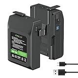 2 Stück V Mount/V Lock Akku 95Wh 14.4V 6600mAh wiederaufladbarer Li-Ionen Akku für Broadcast Video Camcorder, kompatibel mit Sony HDCAM, XDCAM, Digital Cinema Kameras und Anderen Camcordern