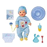 BABY born, Puppe, Soft Touch Little Boy 36 cm, Babypuppe mit 7 lebensechten Funktionen ohne Batterie, inklusive Zubehör, 831977, Zapf Creation