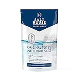 Salthouse Original Totes Meer Badesalz 500g - 100% naturreiner Badezusatz, wohltuend bei Hautirritationen, ideal für empfindliche & trockene Haut, Pflege bei Neurodermitis & Schuppenflechte