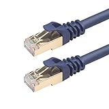 By Qubix - CAT8 Ethernet Kabel - 20 Meter - RJ45 - dunkelblau - Netzwerkkabel - LAN - Internetkabel
