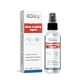 Asudaro Glasbeschichtungsmittel, 100 ml – Autoglas-Beschichtungsspray, Glasschutz – Multi-Effekt-Schutz – schnell hydrophob – für Autofenster, Rückspiegel, Helme