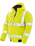 texxor Arbeitsjacke Værdiler Warnschutz Pilotenjacke Whistler wasserdichte winddichte Arbeitsjacke gelb L, Gelb, L EU