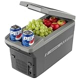 Upstreman 11 Liter Kühlbox Auto mit Gurt, 12V/230V, Kühlbox Elektrisch Kühlt und Wärmt, Thermo-elektrisch für Auto, LKW, Boot, Wohnmobil und Steckdose, AR11