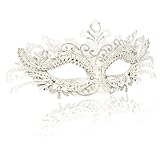 Goenb Venezianische Maske Damen, Maskenball Maske Damen Phantom Der Oper Maske Augenmaske Sexy Fledermaus Maske Damen für Halloween Karneval Cosplay