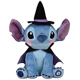 Disney Stitch der Zauberer GROßES Plüschtier, LEUCHTENDES Kuscheltier, Teddybär zu Halloween für Kinder 34 cm (D)