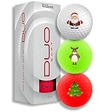 Birsppydgggd Wilson Staff DX2 Soft/Optix 2018 Weihnachten – 3er-Pack Weihnachtsgolfbälle
