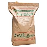 N.L Chrestensen 10kg Rasensamen Sport und Spiel für strapazierfähige Spielflächen, Hausgärten und Rasen-Nachsaat, Samen schnellkeimend, robust und dürreresistent, 300-400 qm