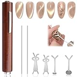 Xanthelle Cat Eye Magnet Nagel Zubehör, 7-teiliges Nailart Set für Cat Eye Nägel, Magnetisch Nail Magnet Stift, Zubehör für Nageldesign und Nagelstudio