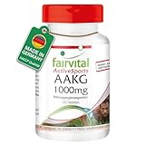 Fairvital | AAKG 1000mg - 120 Tabletten - L-Arginin-Alpha-Keto-Glutarat - HOCHDOSIERT - VEGAN