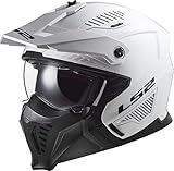 LS2, Jet modularhelme motorrad DRIFTER solid white 2206, M