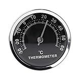 BIlinli Mini 58mm Auto Thermometer mechanische analoge Temperaturanzeige mit Paste Aufkleber