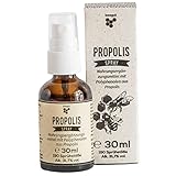 Propolis Spray 30ml mit natürlichem Propolis, Eukalyptus, Spitzwegerich und Zitronenöl als Mundspray und Rachenspray (30ml)