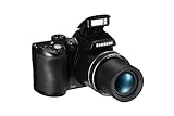 Samsung WB110 Digitalkamera (20,2 Megapixel, 26-Fach Opt. Zoom, 7,6 cm (3 Zoll) TFT-LCD-Display, HD Movies) schwarz