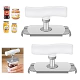 2 Stücke Effortless Arthritis Jar Opener,Dosenöffner Manuell,Glasöffner Schraubdeckelöffner,Verstellbarer Dosenöffner,Dosenöffner Senioren,für Familie, Picknick,Geschäft.