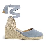 CASTANER Carina Damen Espadrille mit Keilabsatz, 60 mm, Citadel, 35.5 EU