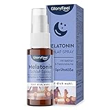 Melatonin Spray - Mit Baldrian, Lavendel + Melissen Extrakt, Vitamin B6 & B1-0,5mg Melatonin hochdosiert, 220 Sprühstöße - 100% vegan, laborgeprüft & ohne Zusätze in Deutschland hergestellt