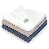 MAKIAN Moltontücher Stoffwindeln - 3er Pack, 80x80 cm - weiche Baby Spucktücher aus 100% Baumwolle - Schadstoffgeprüft, Öko Tex Standard 100 - Graphit/Greige/Weiß