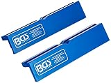 BGS 3046 | Schraubstock-Schutzbacken | 2-tlg. | Kunststoff | Breite 125 mm | mit Magnet | Schonbacken