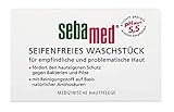 sebamed Seifenfreies Waschstück 150 gr, Vitamin E sowie hautglättendes Panthenol verleihen neben Sauberkeit und Frische ein angenehm glattes Hautgefühl, Medizinische Hautpflege mit dem pH-Wert 5,5