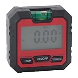 Akozon Präziser Digitaler Winkelmesser mit Hintergrundbeleuchtung – Kompakter Neigungsmesser für -, Bau- und Heimwerkerprojekte