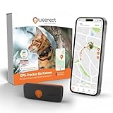 Weenect XS für Katzen - NEU Mini GPS-Tracker für Katzen | GPS-Tracking in Echtzeit | Ohne Distanzlimit | Kleinstes Modell auf dem Markt | Halsband inkludiert | Abonnement