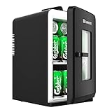 Cumeod 15 Liter/ 21 Dosen Mini Kühlschrank, 2 in 1 Kleiner...