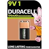 Duracell Akku 9V Blockbatterie, wiederaufladbare 9V Batterie, 1 Stück, langanhaltende Power, ideal für Rauchmelder, Feuermelder