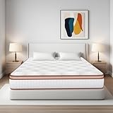 Matratze 140x200, Taschenfederkernmatratze Höhe 26 cm, Öeko-TEX Zertifiziert, 7-Zonen Orthopädische Matratze mit Comfort Memory-Schaum Schicht, Atmungsaktiv, Für Kinder und Erwachsene