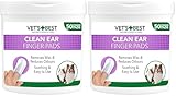 Vet's Best Hunde Ohrreinigungstücher 50 Stück (Packung mit 2)