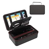 Digicharge 8'' Navi Hülle Tasche für Garmin Drivesmart 86, Camper 895, Camper 890, Dezl LGV810, Dezl LGV800 8-Zoll GPS Case Mit Stauraum für alle Zubehörteile inkl. Saugnapfhalterung