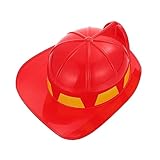 LIFKOME Feuerhut Lustiger Brandschutzhut Spielzeugkarneval Feuerwehrmannhut Dekor Spaß Cosplay Hut Requisite Schutzhelm Einzigartiger Performance Hut Kinder Rollenspiel Helmhut