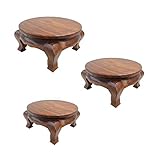 Oriental Galerie Opiumtisch Tisch Beistelltisch Massiv Holz Couchtisch Rund Natur Thailand, Farbe:Hell Braun, Größe:50cm Ø. 25cm - ca. 7.8Kg