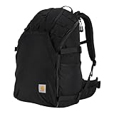 Carhartt Wanderrucksack mit 45 l Nylon-Innenrahmen, robuster Rucksack mit 15-Zoll-Laptop-Fach, Schwarz, Einheitsgröße, Wanderrucksack mit 45 l Nylon-Innenrahmen, robuster Rucksack mit