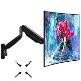 Monitor Wandhalterung für 17-45 Zoll – Mit VESA-Erweiterungs-Kit, höhenverstellbarer Monitorarm für PC-Monitore und Fernseher bis 15 kg, VESA 75/100/200 mm