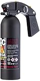 BlackDefender Pfefferspray OC 5000 Mega Weitstrahl (Jet) mit Pistolengriff zur Heimverteidigung - 400ml