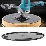Oumefar Hartplastik-Wandglättungsmaschine mit Zementmörtel-Kellenplatte, Einfach zu Bedienen, Geeignet für Dicke Verdichtung, Durchmesser 14,8 Zoll, (1) für Wandbetonwerkzeug