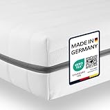 Sleepneo Matratze 90x190 - Ergonomische Kaltschaummatratze - 7 Zonen Matratze - Matratze H3 - Oeko TEX Zertifiziert - Waschbarer Bezug - 2in1 Matratzen Härtegrad - atmungsaktiv - Höhe 15 cm