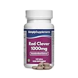 Roter Klee Tabletten 1000 mg | Unterstützt das Hormonelle Gleichgewicht & die Psychologische Funktion | Geeignet für Veganer | 120 Tabletten = 4 Monate Kur | Hergestellt im Vereinigten Königreich
