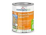 Remmers Dauerschutz-Lasur [eco] kiefer, 0,75 Liter, Langlebig, ausgeprägter UV-Schutz, für innen und außen, Schutz vor UV-Strahlung & Feuchtigkeit