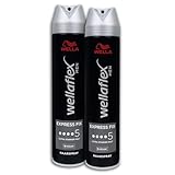 TOPDeal 2 er Pack Wella Wellaflex Men Haarspray Express Fix Ultra Starker Halt 2 x 250 ml