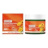 Massageöl öl, Muskel Regenerations Butter, Sport Creme Gegen Muskelkater, Schnell Einziehend Und Nicht Fettend, Für Frauen Und Männer, Mit Pflegender Formel (1PCS)